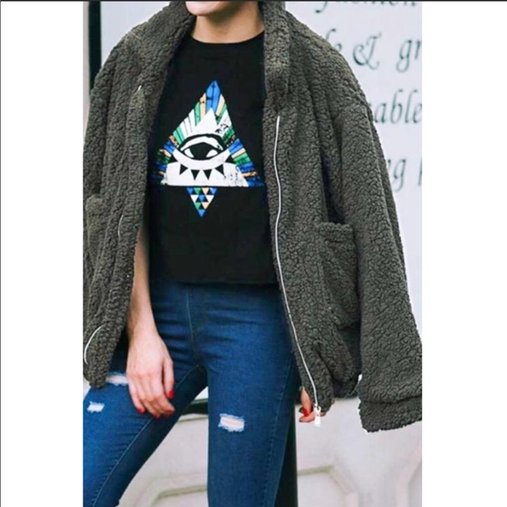 Last 1⚡️Luxe Sherpa Jacket - Picture 3 of 4